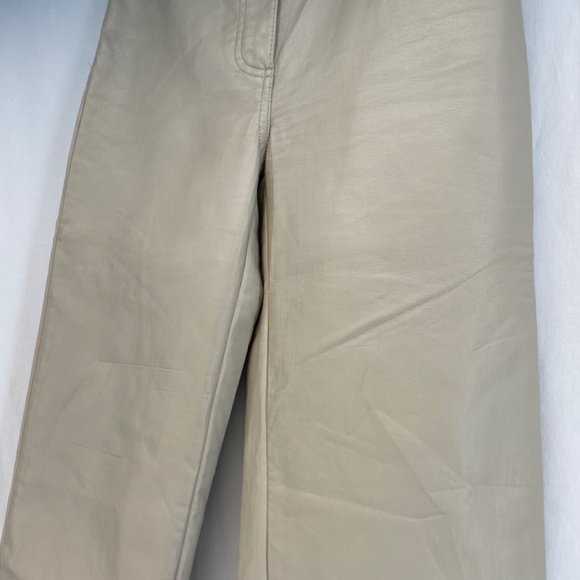 Wilfred High Waist Skinny Beige Pleather Pants 26x30 Women’s Size 2 - Picture 14 of 16